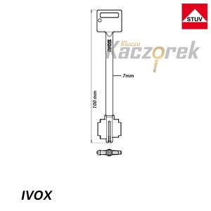 Zasuwowy 081 - Stuv IVOX 100 mm - klucz surowy